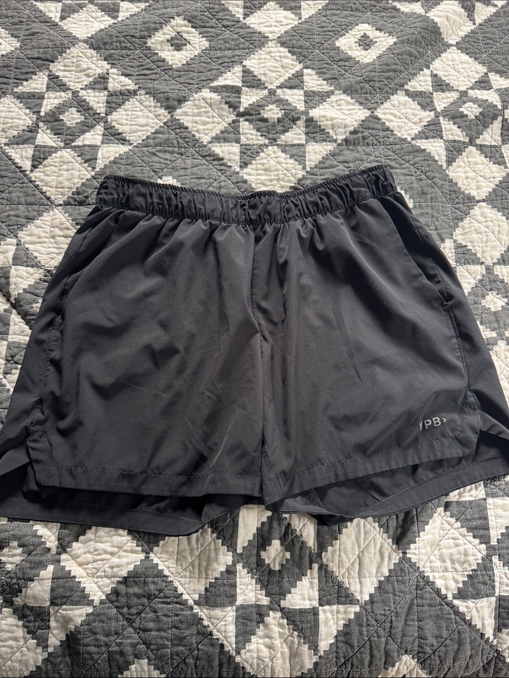 Abercrombie Men's YPB Black Athletic Shorts -
